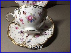 Royal Crown Derby Antoinette Trio, Teacup/saucer/side Plate, 1, St Quality