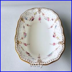 Royal Crown Derby Antoinette Vegetable Bowl Cup Saucer Fine Bone China England