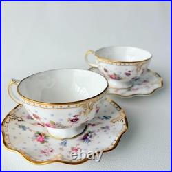 Royal Crown Derby Antoinette Vegetable Bowl Cup Saucer Fine Bone China England