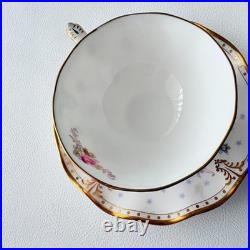 Royal Crown Derby Antoinette Vegetable Bowl Cup Saucer Fine Bone China England