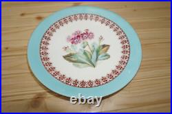 Royal Crown Derby Aqua / Blue Rim Cake Stand & 11-Plates, 9¼ c1877-1890 (B54)