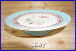 Royal Crown Derby Aqua / Blue Rim Cake Stand & 11-Plates, 9¼ c1877-1890 (B54)