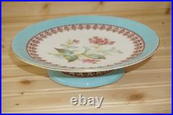 Royal Crown Derby Aqua / Blue Rim Cake Stand & 11-Plates, 9¼ c1877-1890 (B54)