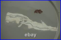 Royal Crown Derby Aqua / Blue Rim Cake Stand & 11-Plates, 9¼ c1877-1890 (B54)