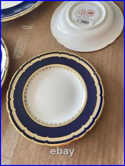 Royal Crown Derby Ashbourne Dinner Plate 5 Piece Setting Store Display