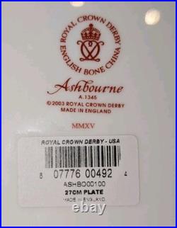 Royal Crown Derby Ashbourne Set Of 4 Dinner & 4 Salad Plates. Retail Value $1788
