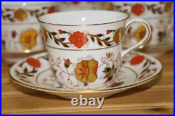 Royal Crown Derby Asian Rose 8687 (6) Cups, 2 5/8 & (6) Saucers, 5 3/4(B12)