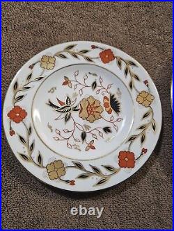 Royal Crown Derby Asian Rose Salad Plates 8 1/2 & Bread Plates 6 1/4 Set Of 6