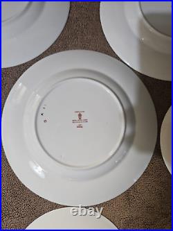 Royal Crown Derby Asian Rose Salad Plates 8 1/2 & Bread Plates 6 1/4 Set Of 6