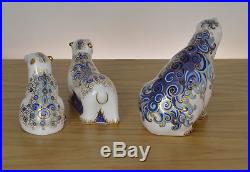 Royal Crown Derby Aurora Polar Bear And Cubs Boris And Alice Paperweights