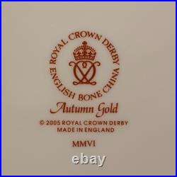 Royal Crown Derby Autumn Gold 8 3/8 Accent Salad Plate 1st Quality England MINT
