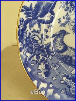 Royal Crown Derby BLUE AVES Gold Trim Salad Plate 8.5 More Available Excellent