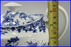 Royal Crown Derby BLUE MIKADO 2-Cup Teapot Hard-to-Find & Excellent