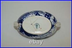 Royal Crown Derby BLUE MIKADO 3 Piece Set Teapot Covered Sugar And Creamer