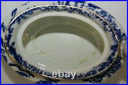 Royal Crown Derby BLUE MIKADO 3 Piece Set Teapot Covered Sugar And Creamer