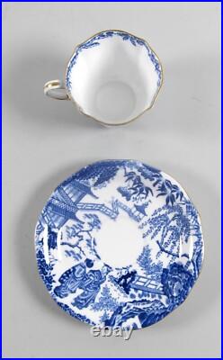 Royal Crown Derby BLUE MIKADO Bone China Cup & Saucer Sets Lot of 10