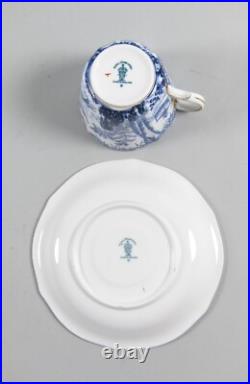 Royal Crown Derby BLUE MIKADO Bone China Cup & Saucer Sets Lot of 10