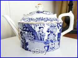 Royal Crown Derby BLUE MIKADO Large Teapot MINT NICE