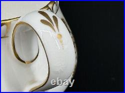 Royal Crown Derby BROCADE Gold Bone China Gravy Sauce Boat & Underplate