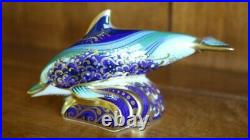 Royal Crown Derby Baby Bottle Nose Dolphin Figurine Paperweight Lyme Edition