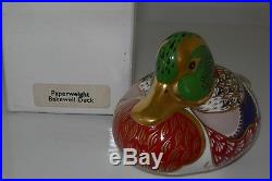 Royal Crown Derby Bakewell Duck Paperweight Ltd. Edit For Sinclairs Boxed 1995