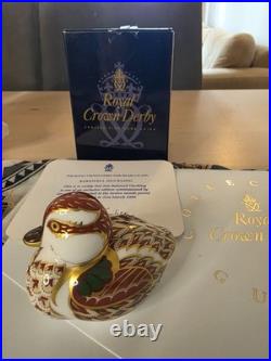 Royal Crown Derby Bakewell Duckling 1998-1999 Exclusive Boxed w Certificate