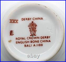 Royal Crown Derby Bali Boston Demitasse Cup and Saucer Set of 11