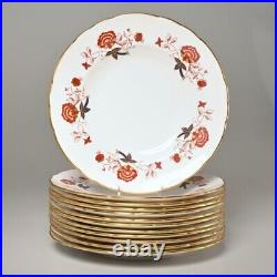 Royal Crown Derby Bali Porcelain Dinner Plates A1100 10.5 2nd Quality Set of 12