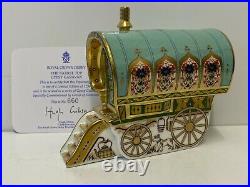 Royal Crown Derby Barrel Top Gypsy Wagon Caravan Paperweight