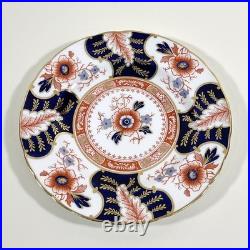 Royal Crown Derby Battersea Plates Set of 6 Luncheon 9.25 England Vintage Imari