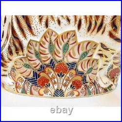 Royal Crown Derby Bengal Tiger Figurine Paperweight Gold Imari Porcelain 1994