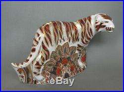 Royal Crown Derby Bengal Tiger Imari Paperweight 1st Quality Gold Stopper