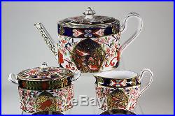 Royal Crown Derby Bird Imari Tea sets Teapot Creamer Sugar bowl 1877