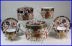 Royal Crown Derby Bird Imari Tea sets Teapot Creamer Sugar bowl 1877