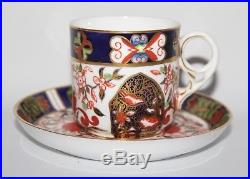 Royal Crown Derby Birds Imari 198 Set of 6 x Tea Cups and Saucers 1887