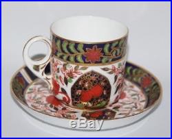 Royal Crown Derby Birds Imari 198 Set of 6 x Tea Cups and Saucers 1887