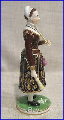 Royal Crown Derby Bloor Figurine with Brushes Circa Early 19th Century