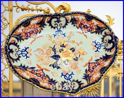 Royal Crown Derby Bloor c1830s Heart-Shaped Imari Dish 10.5 in x 8 Rare England