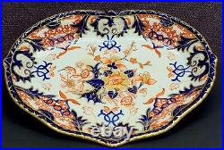 Royal Crown Derby Bloor c1830s Heart-Shaped Imari Dish 10.5 in x 8 Rare England