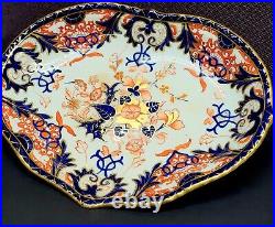 Royal Crown Derby Bloor c1830s Heart-Shaped Imari Dish 10.5 in x 8 Rare England