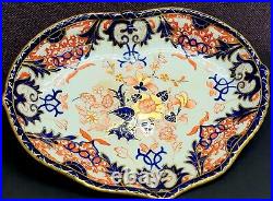 Royal Crown Derby Bloor c1830s Heart-Shaped Imari Dish 10.5 in x 8 Rare England