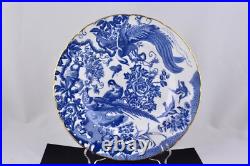 Royal Crown Derby Blue Aves 10-1/2 Dinner Plate Mint