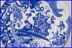 Royal Crown Derby Blue Aves 10-1/2 Dinner Plate Mint