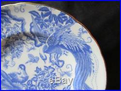Royal Crown Derby Blue Aves A1309 Pattern 6 x Dinner Plates 10.5 inches