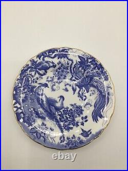 Royal Crown Derby Blue Aves Salad Plate The Size Is (8.5) 542558
