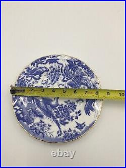 Royal Crown Derby Blue Aves Salad Plate The Size Is (8.5) 542558