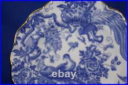 Royal Crown Derby Blue Aves Sheffield Dessert Plate, 8 3/4, SIGNED (G80)