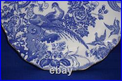 Royal Crown Derby Blue Aves Sheffield Dessert Plate, 8 3/4, SIGNED (G80)