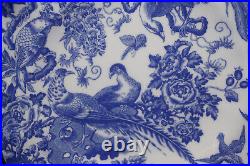 Royal Crown Derby Blue Aves Sheffield Dessert Plate, 8 3/4, SIGNED (G80)