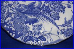 Royal Crown Derby Blue Aves Sheffield Dessert Plate, 8 3/4, SIGNED (G80)